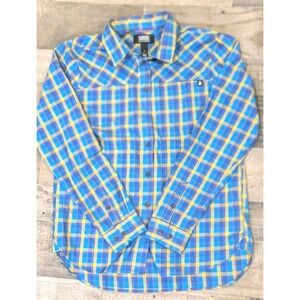 Alaskan Hardgear Flannel Men Small Long Sleeve Blue  Shirt Wool‎